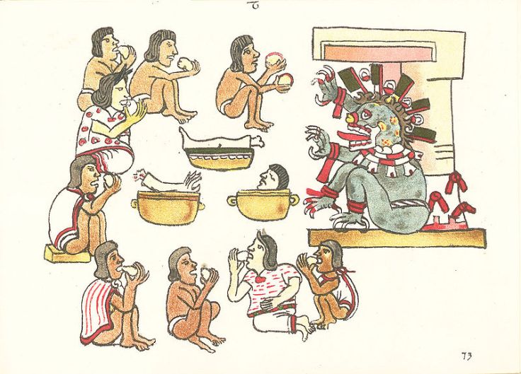 Ritual cannibalism among the Aztecs source wikipedia commons