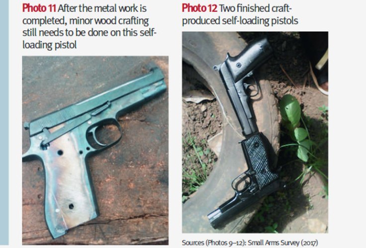 Craft pistols produced by artisans in Nigeria